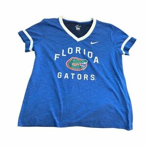 Nike Florida Gators Blue V-Neck Tee – XL – NCAA Team Shirt